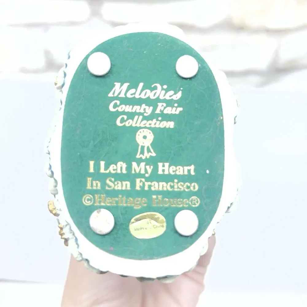 Heritage House County Fair Collection Carousel Horse -Left My Heart In San Fran